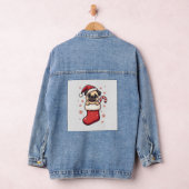 Santa Pug Freude Jeansjacke (Hangar)