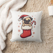 Santa Pug Freude Kissen (Decke)