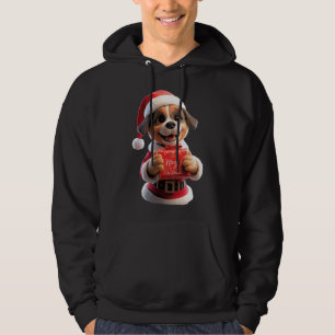 Santa Pup sagt: Umarme Weihnachten! 🎅🐾 Hoodie