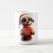 Santa Pup Says: Hug Christmas! 🎅🐾 Kaffeetasse (Mittel)