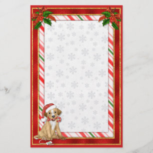 Santa Puppy Briefpapier