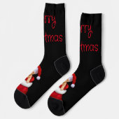 Santa Puppy Crew Socks Socken (Linkes Detail)