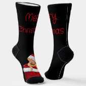 Santa Puppy Crew Socks Socken (Gewinkelt)