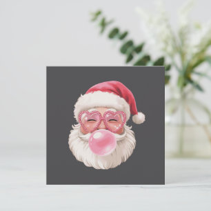 Santa pustet Bubble Weihnachten Lustiges Xmas Einladung