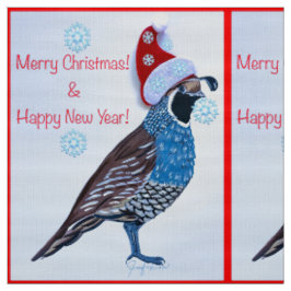 Santa Quail Stoff