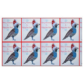 Santa Quail Stoff (Fat Quarter (45,7 x 55,9 cm))