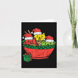 Santa Ramen Katzen Anime Weihnachten Xmas Kinder M Karte