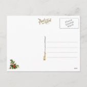 Santa Rauchen Feiertagspostkarte (Rückseite)