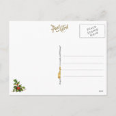 Santa Rauchen Feiertagspostkarte (Rückseite)