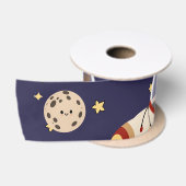 Santa Raumschiff Weihnachten Satinband (Spule)