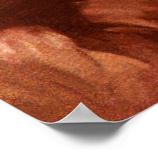 Santa Reading Letter Poster (Ecke)