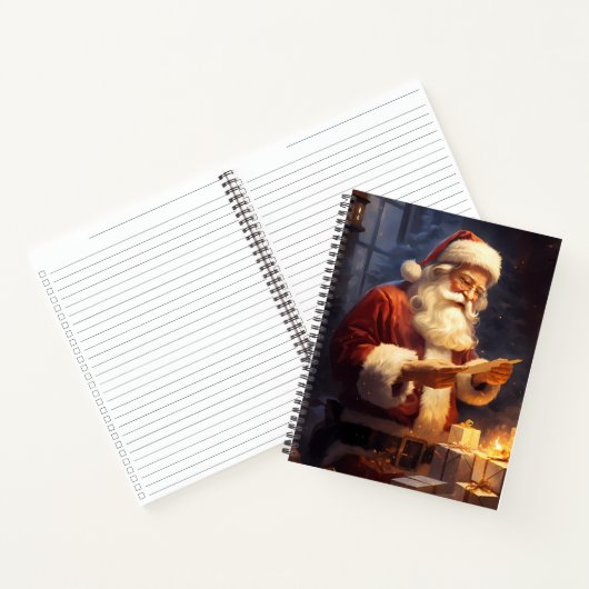 Santa Reading Notizblock (Innenseite)