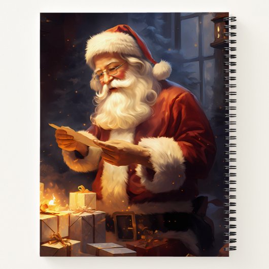 Santa Reading Notizblock (Rückseite)