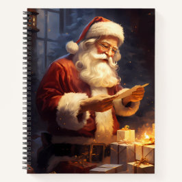 Santa Reading Notizblock