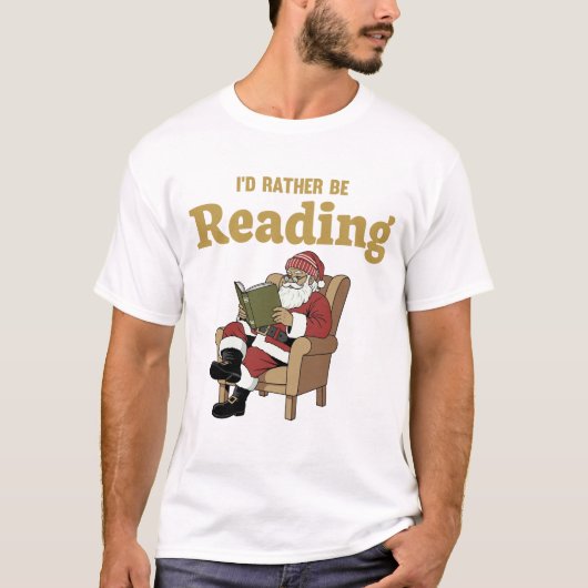 Santa Reading T-Shirt (Vorderseite)