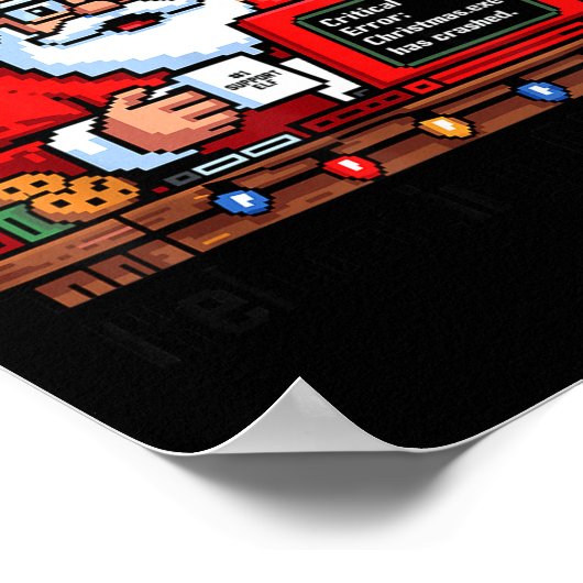 Santa Rebooting Support s Tech Meme Poster (Ecke)