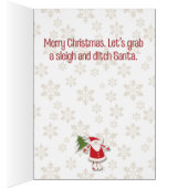 Santa Reeps Me Out Funny Christmas Card (Innen (Rechts))