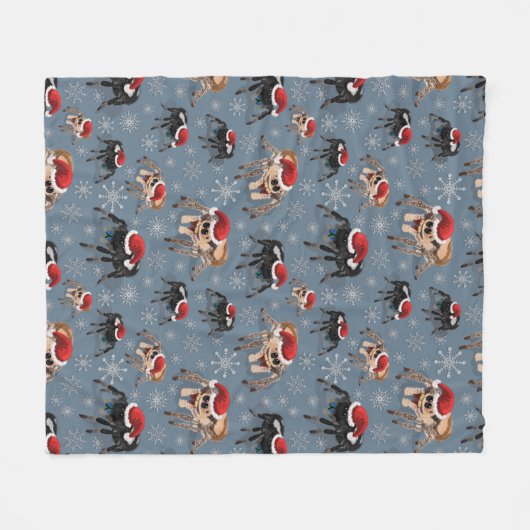 Santa Regal Jumping Spider Phidippus Regius Fleecedecke (Vorderseite (Horizontal))