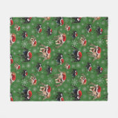 Santa Regal Jumping Spider Phidippus Regius grün Fleecedecke (Vorderseite (Horizontal))