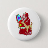 Santa Reindeer Button (Vorderseite)