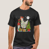 Santa Reindeer Chicken With Christmas Gnome Xmas F T-Shirt (Vorderseite)