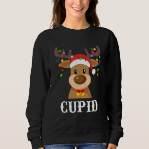 Santa Reindeer Cupid Xmas Group Costume Sweatshirt