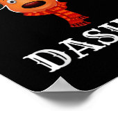 Santa Reindeer Dasher Xmas Group Costume T Shirt  Poster (Ecke)