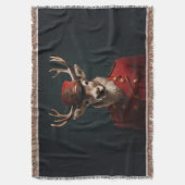 Santa Reindeer Decke (Vorderseite Vertikal)