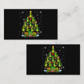 Santa Reindeer Elf Alligators Weihnachtsbaumlicht Visitenkarte (Vorne/Hinten)