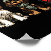 Santa Reindeer Er Spaniel Christmas Er Lover Pajam Poster (Ecke)