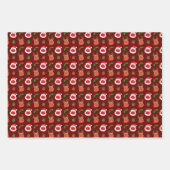 Santa Reindeer Face Mask Weihnachten Geschenkpapier Set (Vorderseite 3)