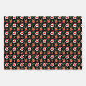 Santa Reindeer Face Mask Weihnachten Geschenkpapier Set (Vorderseite)