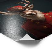 Santa Reindeer Fotodruck (Ecke)