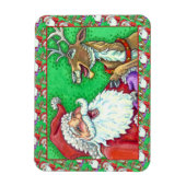 SANTA & REINDEER KNOCK KNOCK JOKES Funny Magnet (Vertikal)