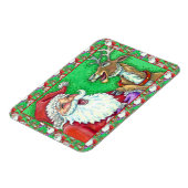 SANTA & REINDEER KNOCK KNOCK JOKES Funny Magnet (Linke Seite)