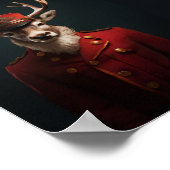 Santa Reindeer Poster (Ecke)