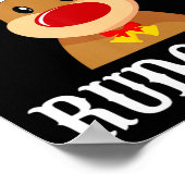 Santa Reindeer Rudolph Xmas Group Costume  Poster (Ecke)