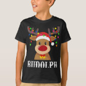 Santa Reindeer Rudolph Xmas Group Costume  T-Shirt (Vorderseite)