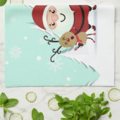 Santa, Reindeer & Snowman Küchentücher (Gefaltet)