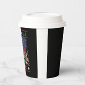 Santa Reindeer spielen American Football Ugly Xmas Pappbecher (Links)