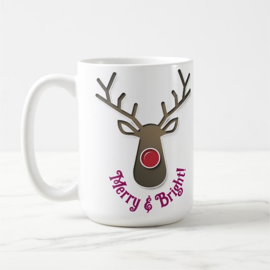 Santa & Reindeer Tasse - Weihnachtsgeschenke (Links)