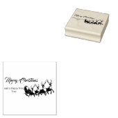 Santa Reindeers Frohe Weihnachten Gummistempel (Stempel)