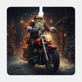 Santa reitet auf einem Harley Weihnachtsschmuck