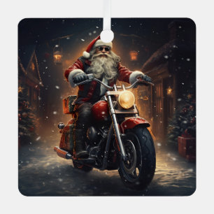 Santa reitet auf einem Harley Weihnachtsschmuck