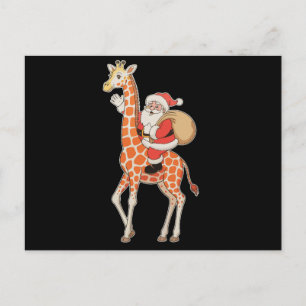 Santa reitet auf Giraffe Weihnachten Xmas Ferienze