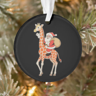 Santa reitet auf Giraffe Weihnachten Xmas Ferienze Ornament