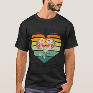 Santa Reitet Bass Fisch Weihnachten Angeln Lustige T-Shirt