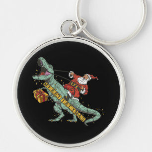 Santa reitet Trex - Frohes Trexmas Schlüsselanhänger
