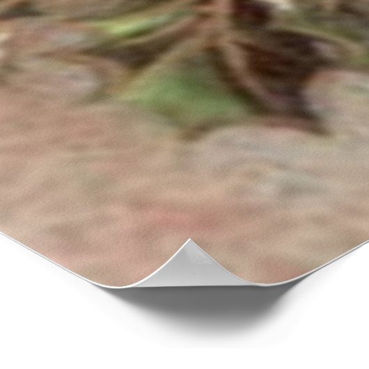 Santa Reitpferd Vintage Kunst Poster (Ecke)