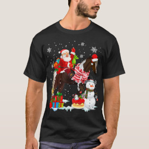Santa Reitpferd Weihnachten Pyjama Familie Passend T-Shirt